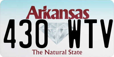 AR license plate 430WTV