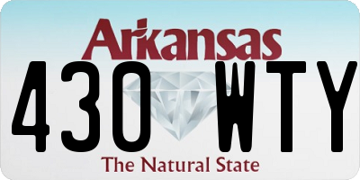 AR license plate 430WTY