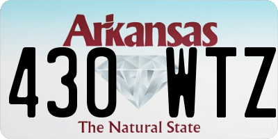 AR license plate 430WTZ