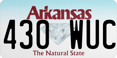 AR license plate 430WUC