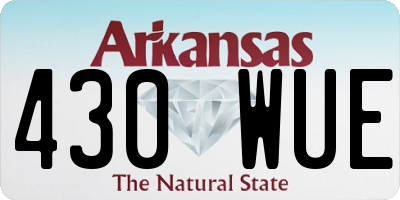 AR license plate 430WUE
