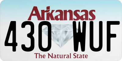 AR license plate 430WUF