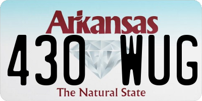 AR license plate 430WUG