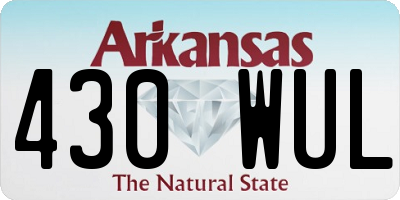 AR license plate 430WUL