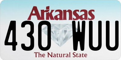 AR license plate 430WUU