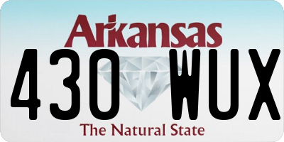 AR license plate 430WUX