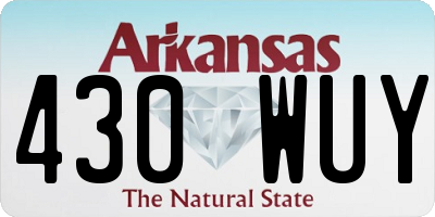 AR license plate 430WUY