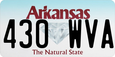 AR license plate 430WVA