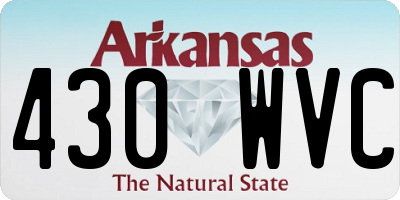 AR license plate 430WVC