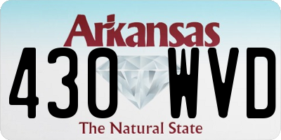 AR license plate 430WVD