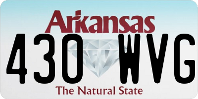 AR license plate 430WVG
