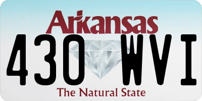 AR license plate 430WVI