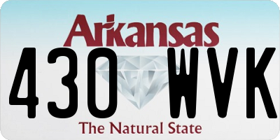 AR license plate 430WVK