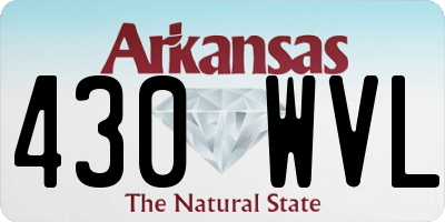 AR license plate 430WVL