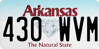 AR license plate 430WVM