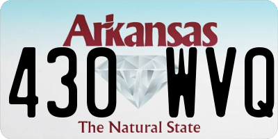 AR license plate 430WVQ