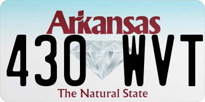 AR license plate 430WVT