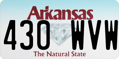 AR license plate 430WVW