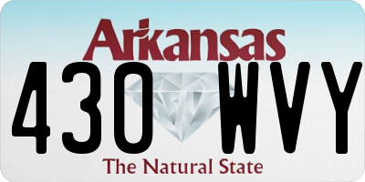 AR license plate 430WVY