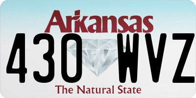 AR license plate 430WVZ