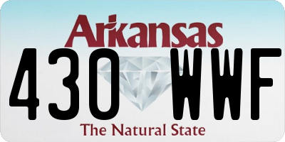 AR license plate 430WWF