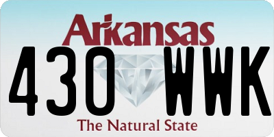 AR license plate 430WWK