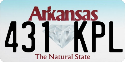 AR license plate 431KPL