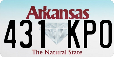 AR license plate 431KPO