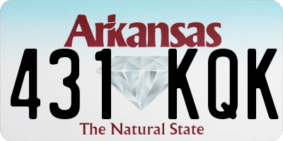 AR license plate 431KQK