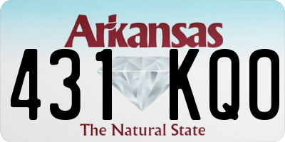AR license plate 431KQO