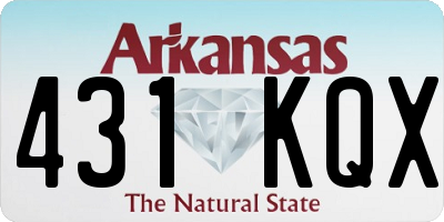 AR license plate 431KQX