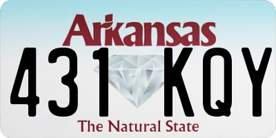 AR license plate 431KQY