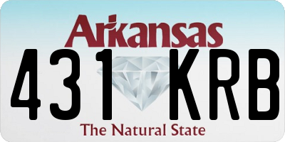 AR license plate 431KRB