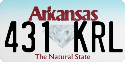 AR license plate 431KRL