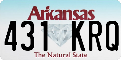 AR license plate 431KRQ