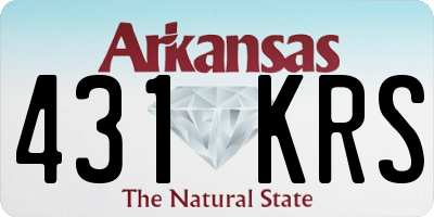 AR license plate 431KRS