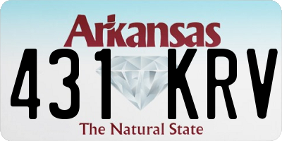 AR license plate 431KRV