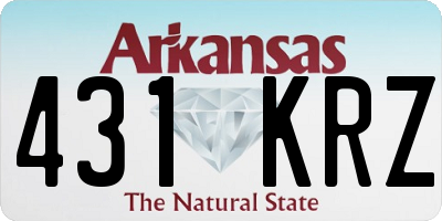 AR license plate 431KRZ