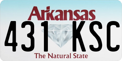 AR license plate 431KSC