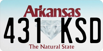 AR license plate 431KSD