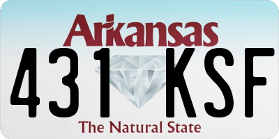 AR license plate 431KSF