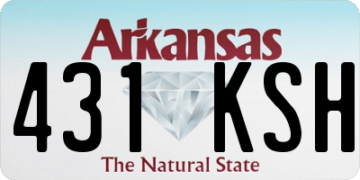 AR license plate 431KSH