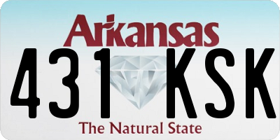 AR license plate 431KSK