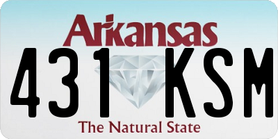 AR license plate 431KSM