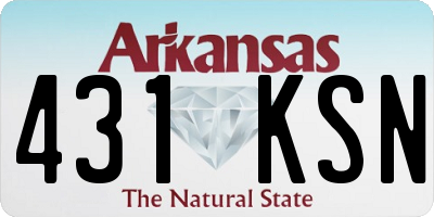 AR license plate 431KSN