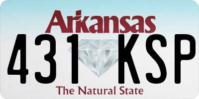 AR license plate 431KSP