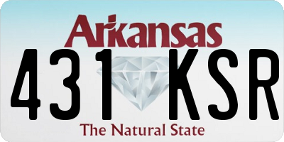AR license plate 431KSR