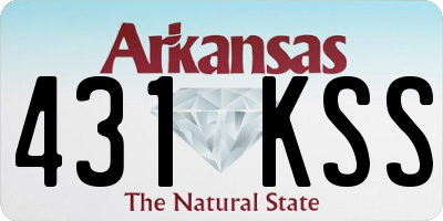 AR license plate 431KSS