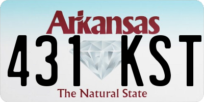 AR license plate 431KST