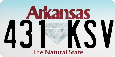 AR license plate 431KSV